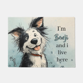 Tapete Ilustração de Cachorro Sorridente com Nome Persona