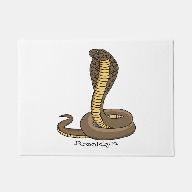 Tapete Ilustração de cobra da cobra castanha (Frente)