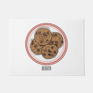 Tapete Ilustração de desenho animado com chip de chocolat