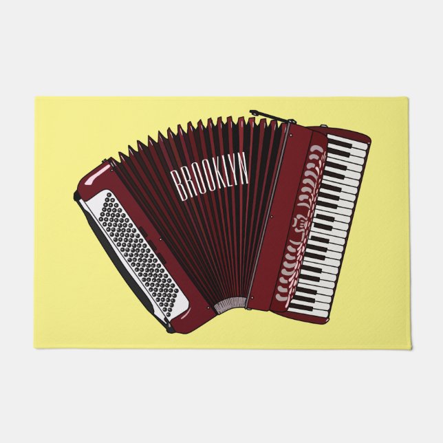 Tapete Ilustração de desenho animado de Accordion (Frente)