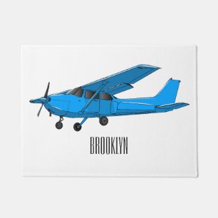 Tapete Ilustração de desenho animado de aeronaves de asa 