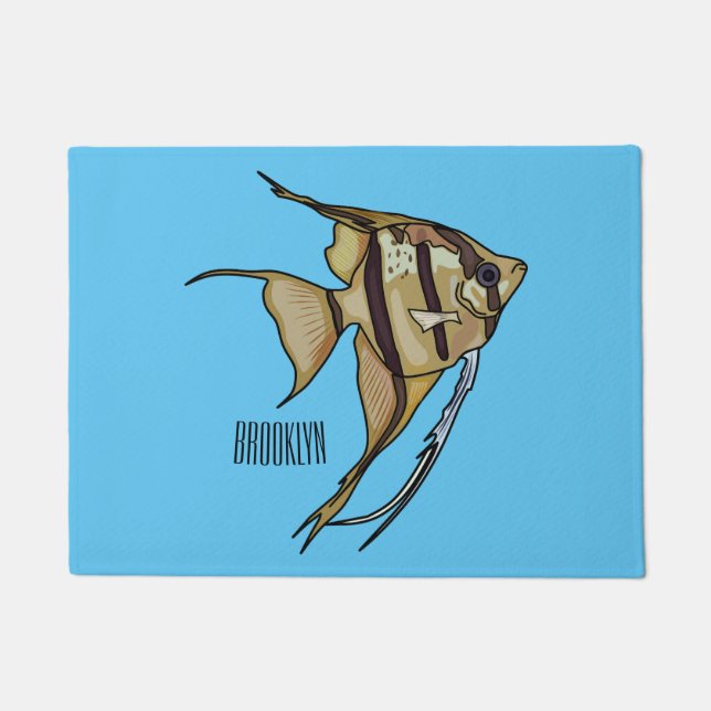 Tapete Ilustração de desenho animado de Angelfish (Frente)