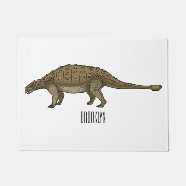 Tapete Ilustração de desenho animado de Ankylosaurus (Frente)