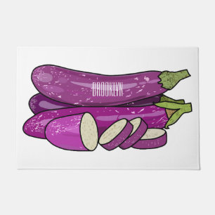 Tapete Ilustração de desenho animado de beringela