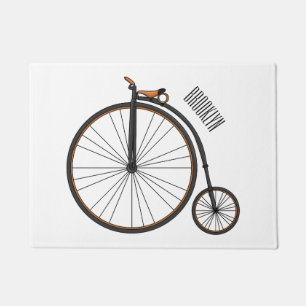 Tapete Ilustração de desenho animado de bicicleta de alta