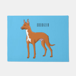 Tapete Ilustração de desenho animado de cão aficionado po