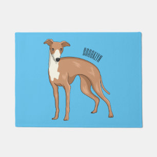 Tapete Ilustração de desenho animado de cão Greyhound