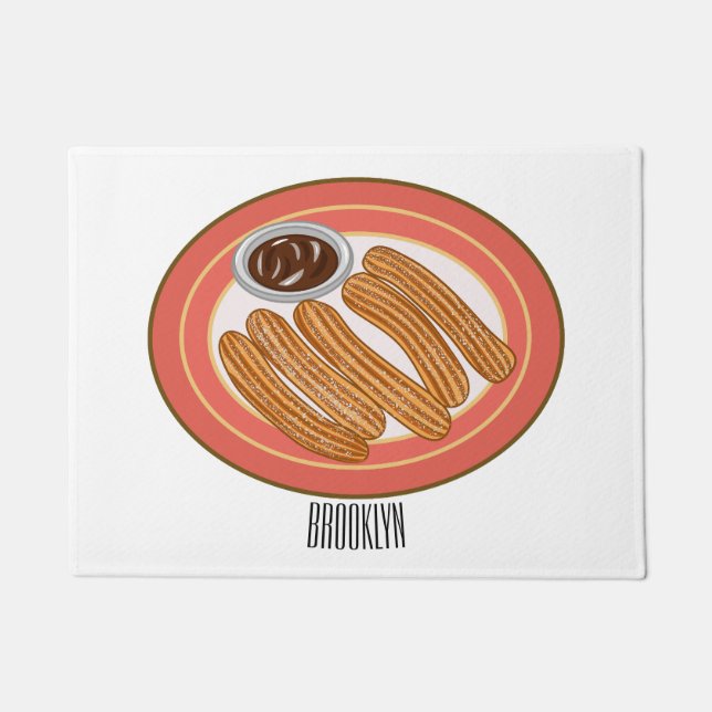 Tapete Ilustração de desenho animado de Churro (Frente)