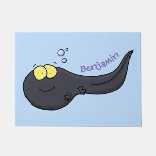 Tapete Ilustração de desenho animado de girino fofo e div