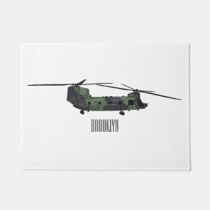 Tapete Ilustração de desenho animado de helicóptero do ex