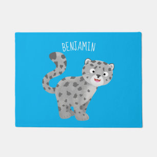 Tapete Ilustração de desenho animado de leopardo-da-neve