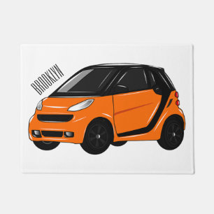 Tapete Ilustração de desenho animado de microcarro