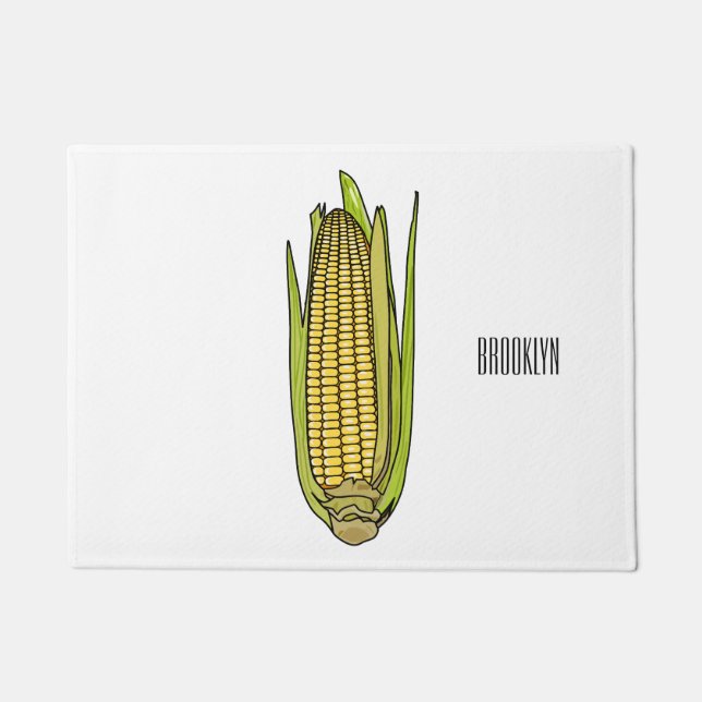 Tapete Ilustração de desenho animado de milho (Frente)