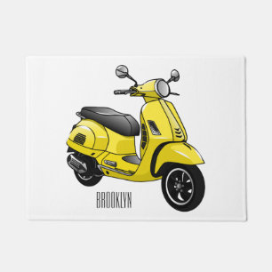 Tapete Ilustração de desenho animado de motocicleta