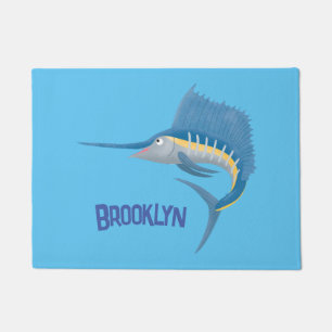 Tapete Ilustração de desenho animado de peixe-espada