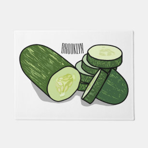 Tapete Ilustração de desenho animado de pepino