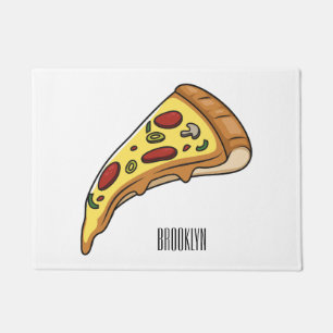 Tapete Ilustração de desenho animado de pizza