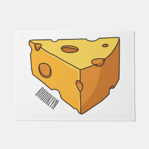 Tapete Ilustração de desenho animado de queijo