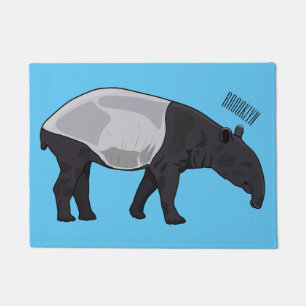 Tapete Ilustração de desenho animado de Tapir