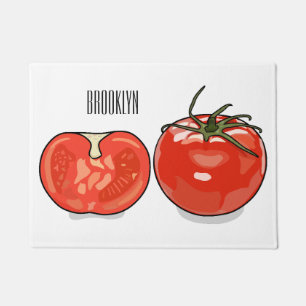 Tapete Ilustração de desenho animado de tomate