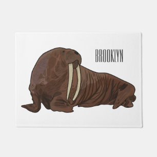Tapete Ilustração de desenho animado de Walrus