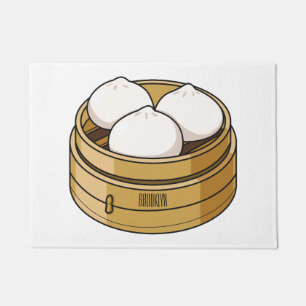 Tapete Ilustração de desenho animado Dim sum
