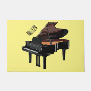 Tapete Ilustração de desenho animado Piano