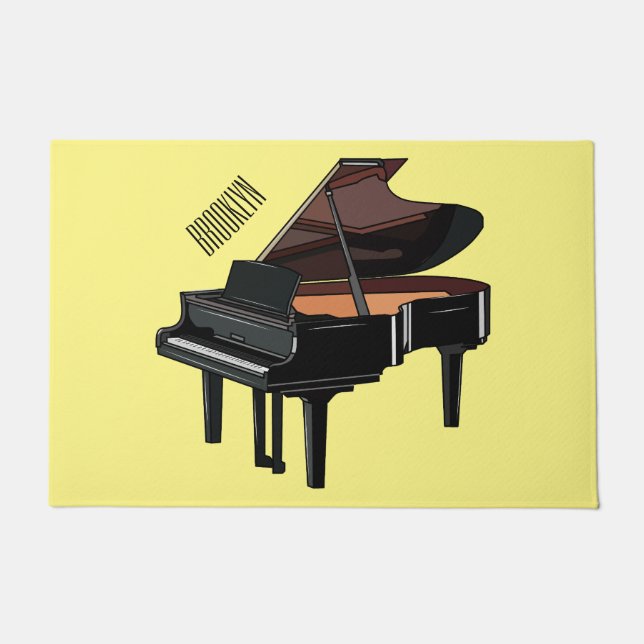 Tapete Ilustração de desenho animado Piano (Frente)