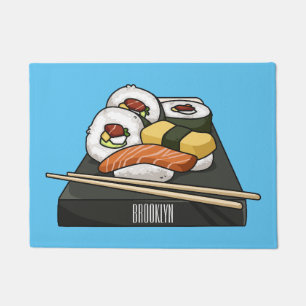 Tapete Ilustração de desenho animado Sushi
