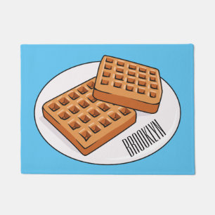 Tapete Ilustração de desenho animado Waffle