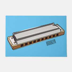 Tapete Ilustração de desenho da Harmonica