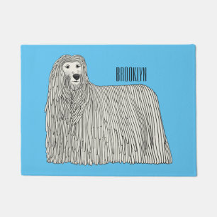 Tapete Ilustração de desenho de cães Komondor