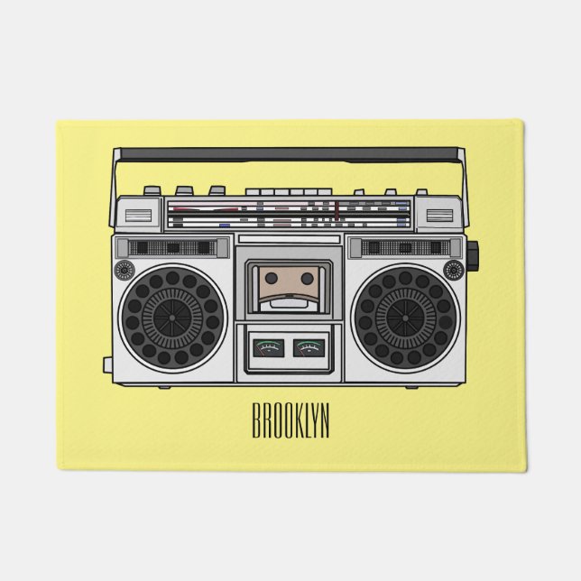 Tapete Ilustração de desenho de rádio (Frente)