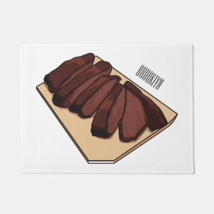 Tapete Ilustração de desenho do peito de carne