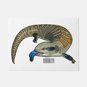 Tapete Ilustração de desenho em tons azuis