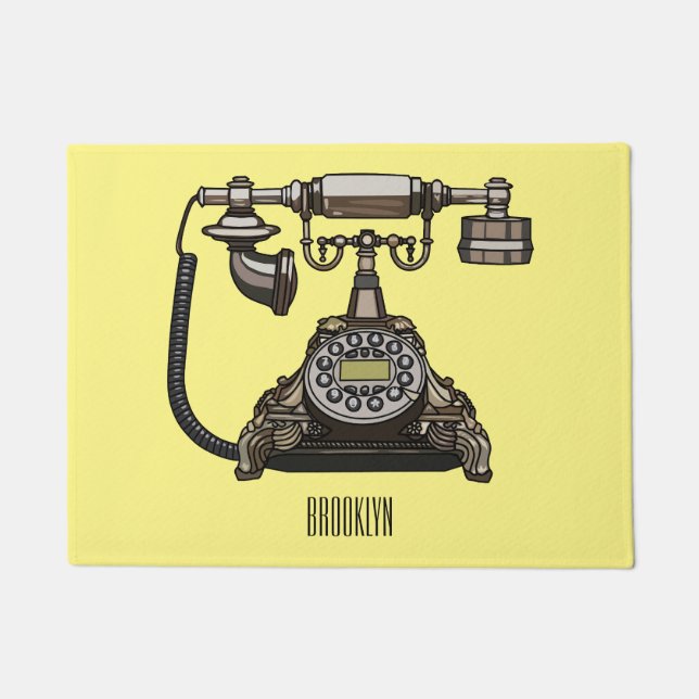 Tapete Ilustração de desenho telefônico (Frente)