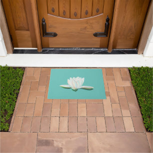 Tapete Ilustração de Flor de Lotus Branco