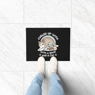 Tapete Ilustração de Gato do Livro ao Longo - Enrolada e