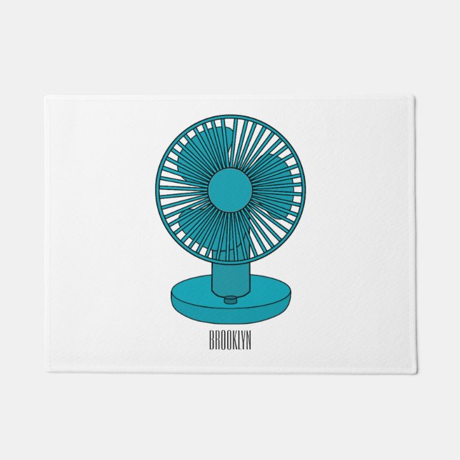 Tapete Ilustração do desenho do ventilador (Frente)
