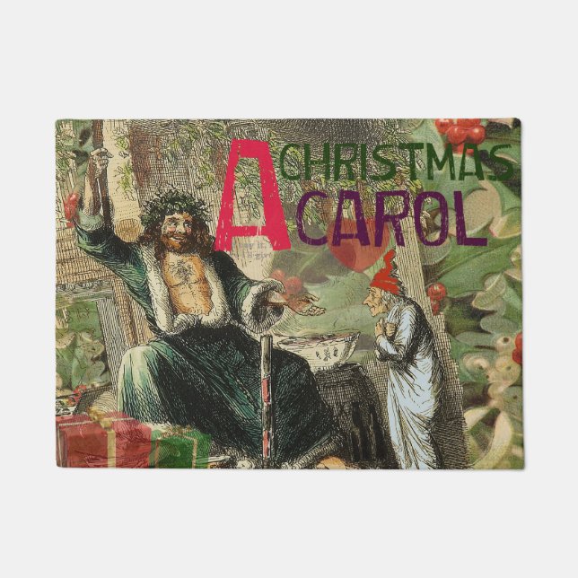 Tapete Ilustração do Espírito do Natal Presente Scrooge (Frente)
