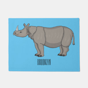 Tapete Imagem do desenho animado de Javan rhinoceros