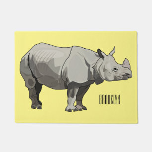 Tapete Imagem do desenho animado de Javan rhinoceros