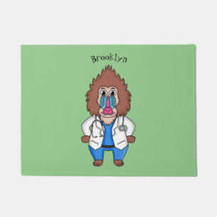 Tapete Imagem engraçada de cartoon do mandril doutor