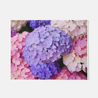 Tapete Imagem Floral de Hydrangea Azul Elegante