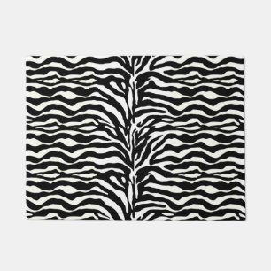 Tapete Impressão animal selvagem, zebra em preto e branc