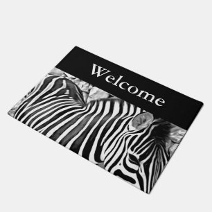 Tapete Impressão ascendente próximo da zebra - boa vind