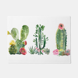 Tapete Impressão de Cactus Aquarela