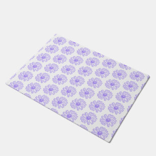 Tapete Impressão de Flor de Daisy Purple Pastel, Hippie