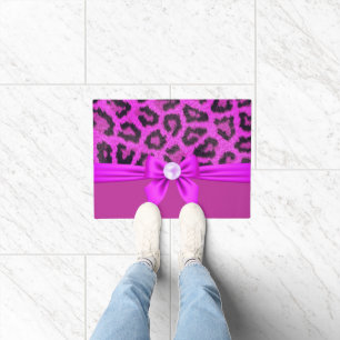 Tapete Impressão de Leopardo Violeta