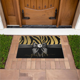 Tapete Impressão e Arco Zebra ouro